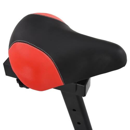 Motionscykel med pulssensor hvid og rød