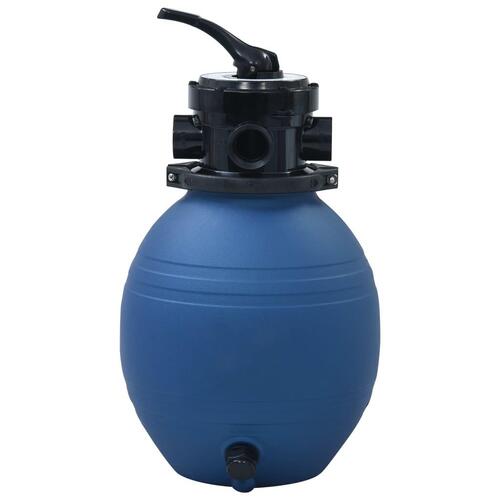 Sandfilter til pool ventil med 4 indstillinger 300 mm blå