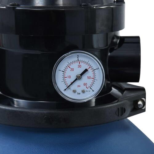 Sandfilter til pool ventil med 4 indstillinger 300 mm blå