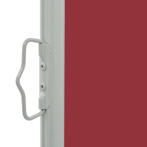 Sammenrullelig sidemarkise til terrassen 80x300 cm rød