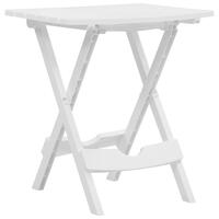 Foldbart havebord 45,5 x 38,5 x 50 cm hvid