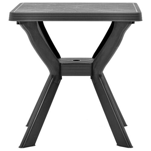 Bistrobord 70x70x72 cm plast antracitgrå