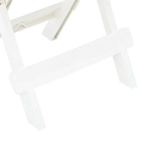 Foldbart havebord 45x43x50 cm plastik hvid
