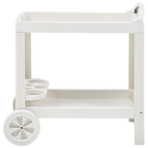 Rullevogn 69x53x72 cm plastik hvid
