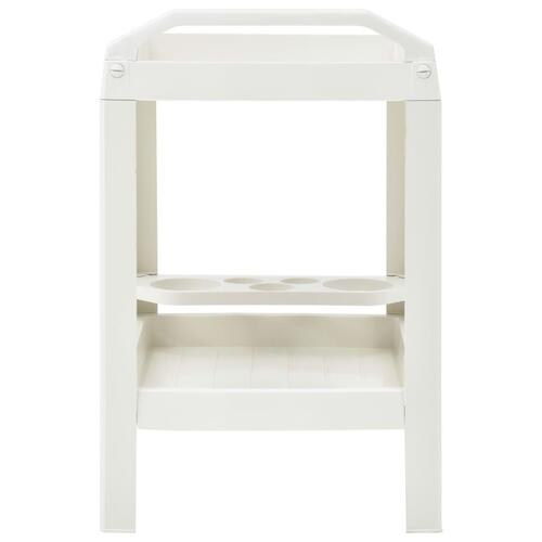 Rullevogn 69x53x72 cm plastik hvid