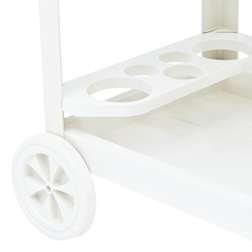 Rullevogn 69x53x72 cm plastik hvid