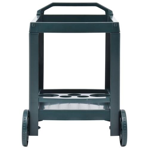 Rullevogn 69x53x72 cm plastik grøn