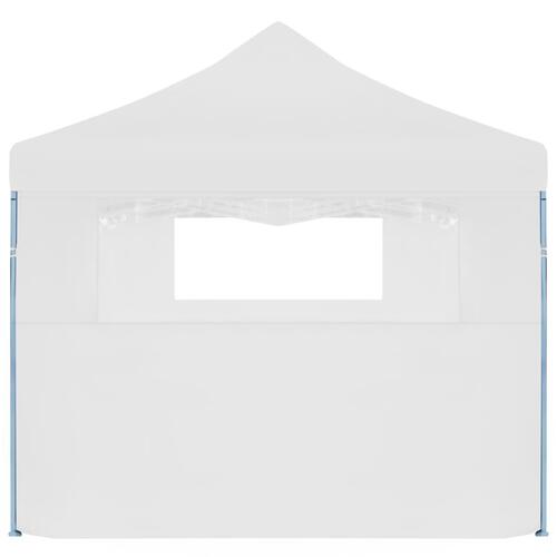 Foldbart pop op-festtelt med 5 sidevægge 3 x 9 m hvid