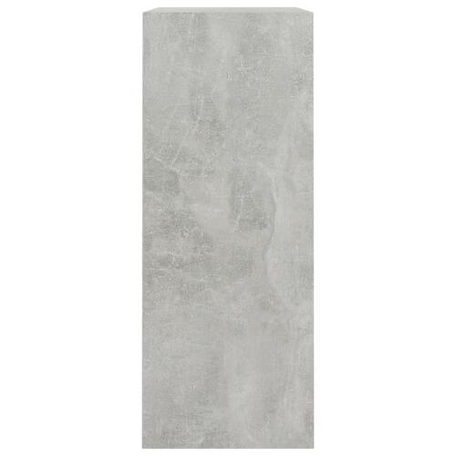 Bogreol med 2 hylder 80x30x76,5 cm konstrueret træ betongrå