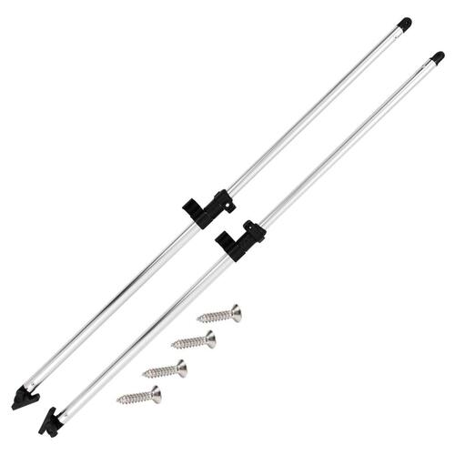 Støttestolper til bimini-top 2 stk. aluminium