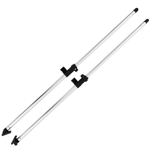 Støttestolper til bimini-top 2 stk. aluminium