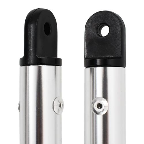 Støttestolper til bimini-top 2 stk. aluminium
