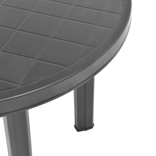 Havebord 89 cm plastik antracitgrå