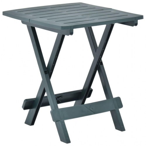 Foldbart havebord 45x43x50 cm plastik grøn