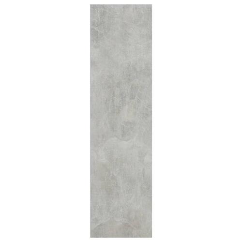 Bogreol med 3 hylder 40x30x114 cm konstrueret træ betongrå