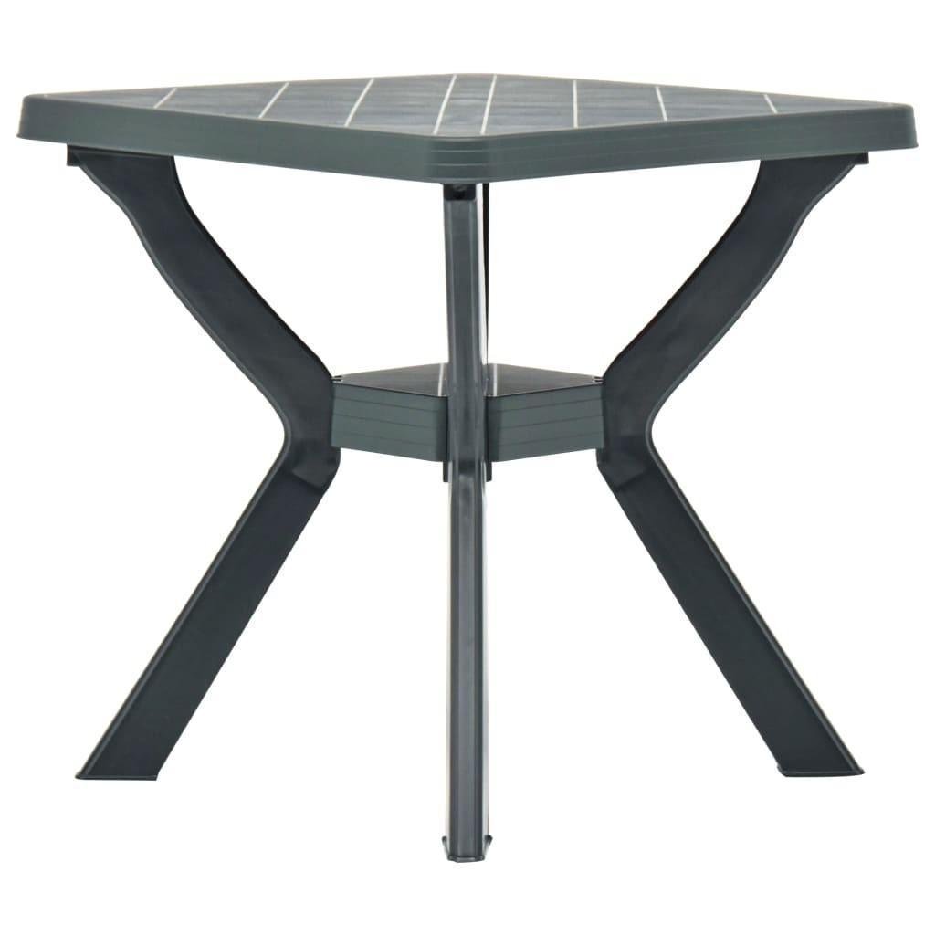 Bistrobord 70x70x72 cm plast grøn