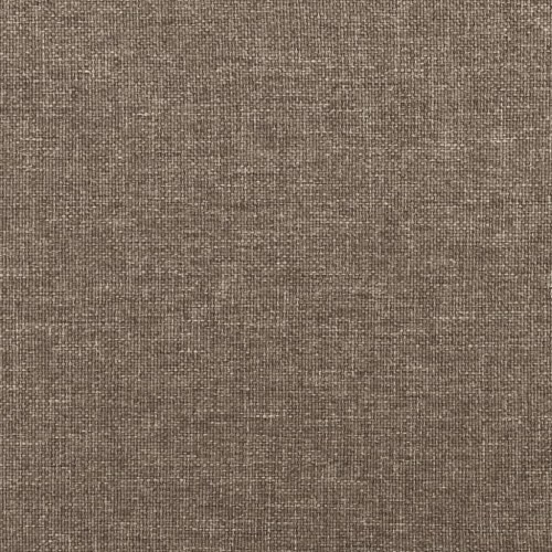 Sengeramme uden madras 180×200 cm - stof gråbrun med justerbar sengegavl