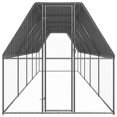 Hønsegård 2x10x2 m galvaniseret stål