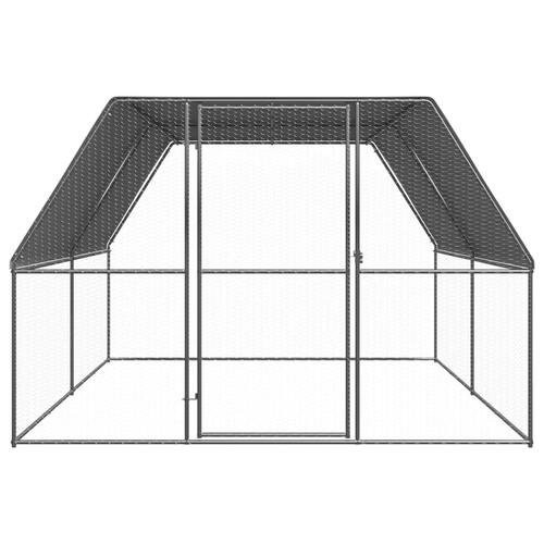 Hønsegård 3x4x2 m galvaniseret stål