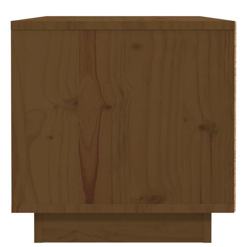 Sengeborde 2 stk. 40x34x35 cm massivt fyrretræ gyldenbrun