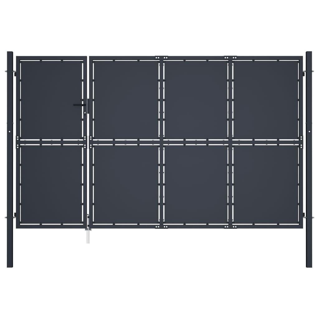 Havelåge 350 x 175 cm stål antracitgrå