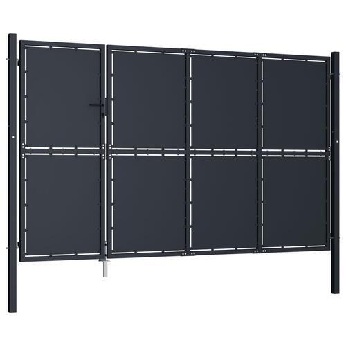 Havelåge 350 x 175 cm stål antracitgrå