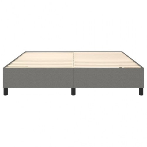 Boxspring sengeramme 160×200 cm i stof - mørkegrå