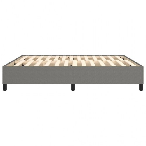 Boxspring sengeramme 160×200 cm i stof - mørkegrå