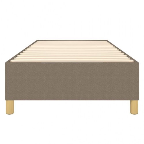 Boxspring sengeramme 90×190 cm - stof, gråbrun