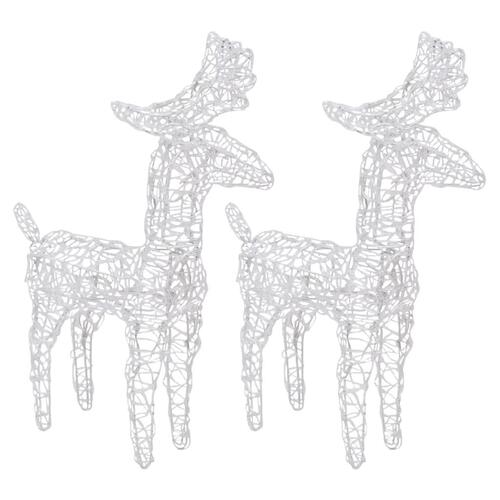 Julerensdyr 4 stk. 160 LED'er akryl flerfarvet lys