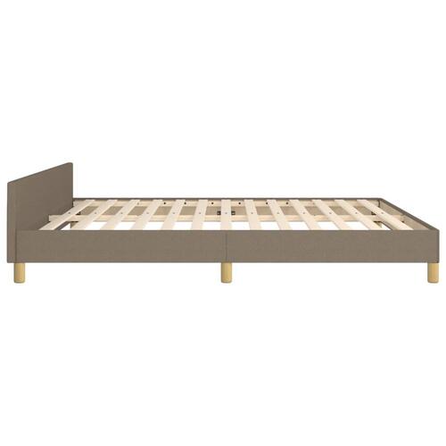 Sengeramme uden madras 160x200 cm stof gråbrun