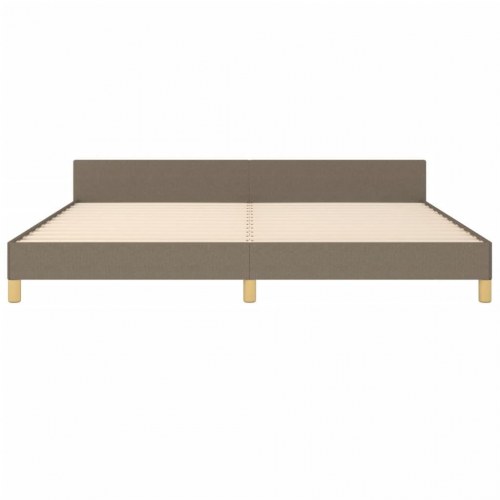 Sengeramme uden madras 200 x 200 cm - stof gråbrun