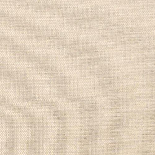 Sengegavle 2 stk. 100x5x78/88 cm stof cremefarvet