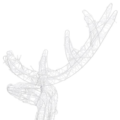 Julerensdyr 2 stk. 120 cm akryl flerfarvet