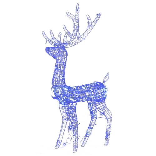 Julerensdyr 2 stk. 120 cm akryl blå lys