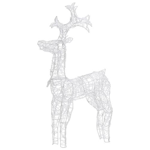 Julerensdyr 2 stk. 60x16x100 cm akryl