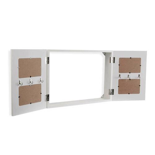 Nøgleskab Versa Sort Træ (8,5 x 33 x 46 cm)