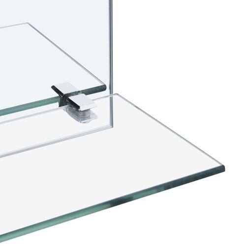 Vægspejl med hylde 30x50 cm hærdet glas