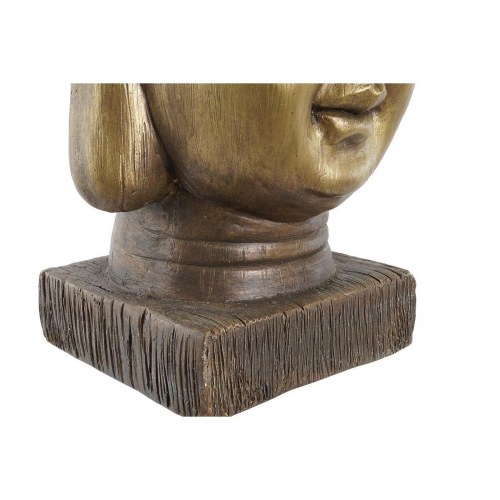 Urtepotte i glasfiber - gylden Buddha, orientalsk (25 × 25 × 36 cm)