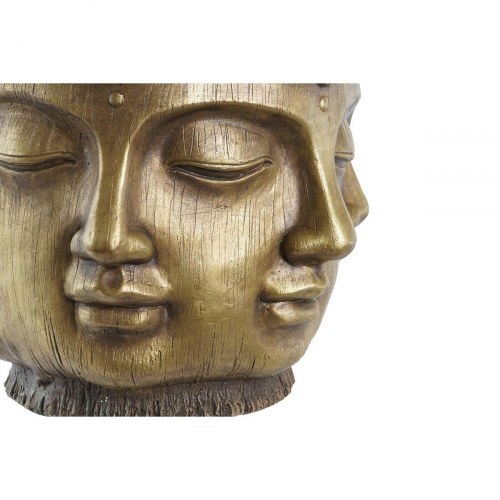 Urtepotter - gylden, cirkulær Buddha, sæt á 2 (34 × 34 × 30 cm og 30 × 34 × 30 cm)