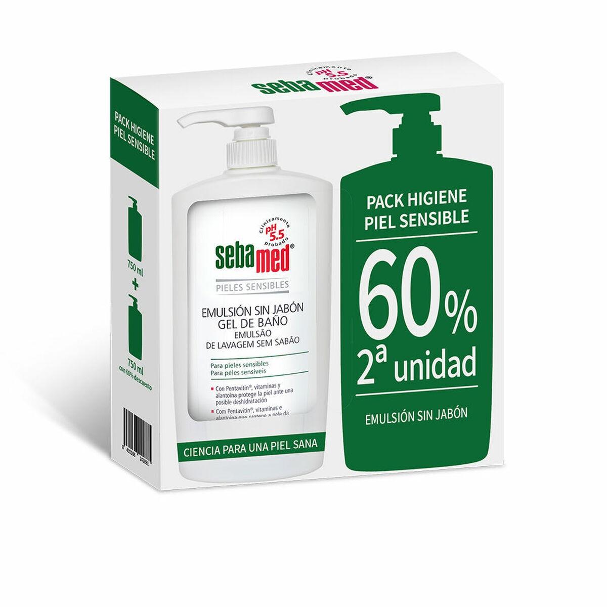 Shower gel uden sæbe Sebamed - Følsom hud, 750 ml x 2