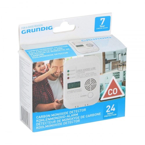 Alecto Røgalarm - hvid polypropylen, batteridrevet