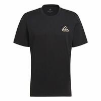 Kortærmet T-shirt til Mænd Adidas Essentials Feel Comfy Sort M
