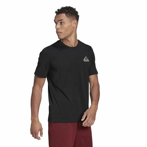 Kortærmet T-shirt til Mænd Adidas Essentials Feel Comfy Sort M