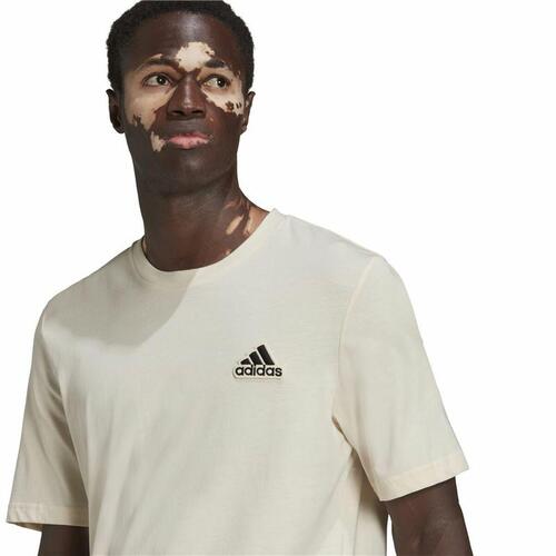 Kortærmet T-shirt til Mænd Adidas Essentials Feelcomfy Hvid L