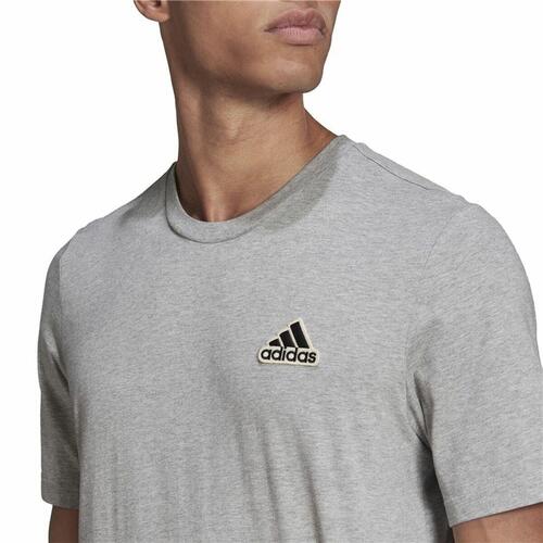Kortærmet T-shirt til Mænd Adidas Essentials Feelcomfy Grå M