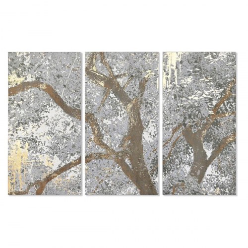 Lærredsmaleri i 3 dele - træmotiv, 150 × 3,8 × 100 cm
