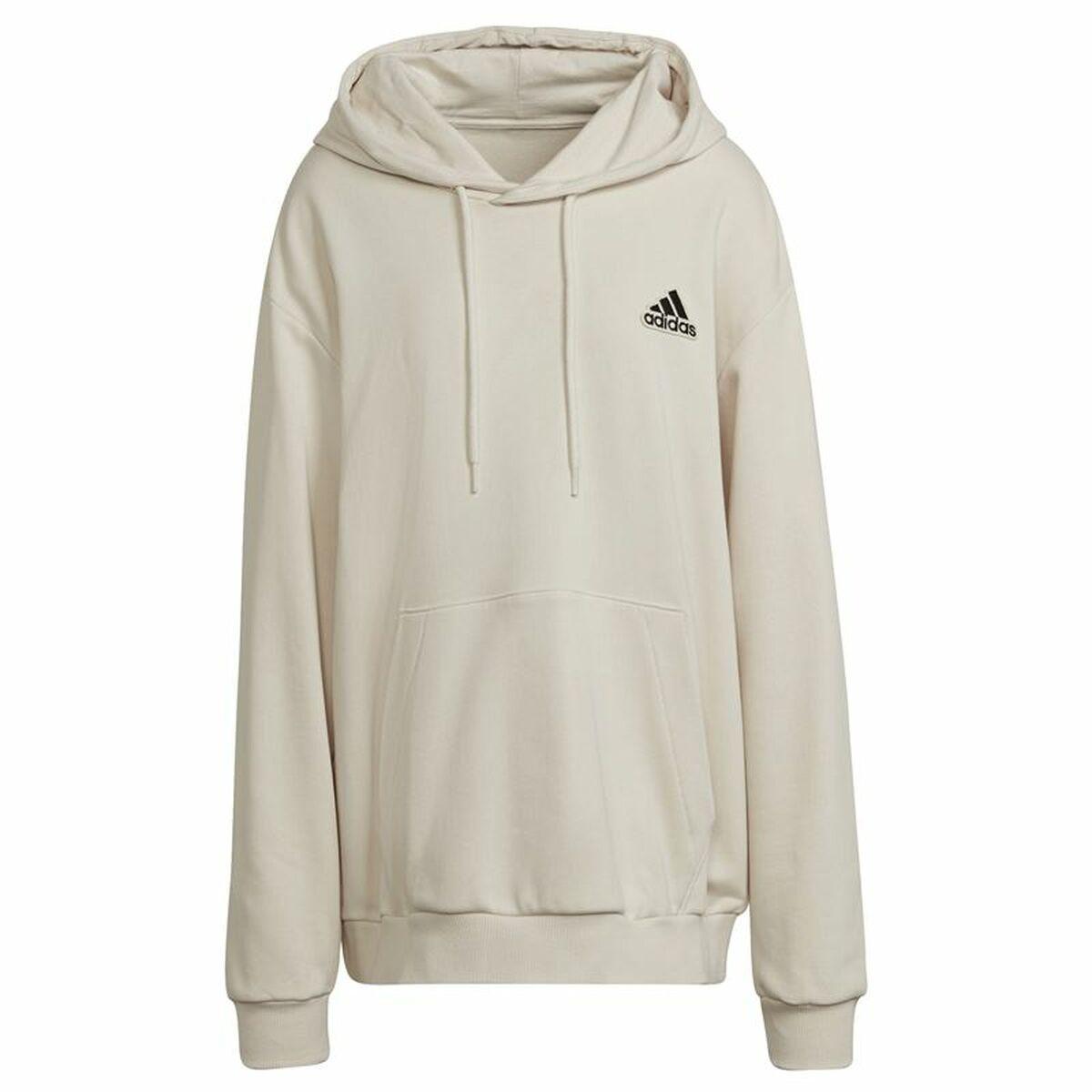 Hættetrøje til Mænd Adidas Essentials Feelcomfy Beige M