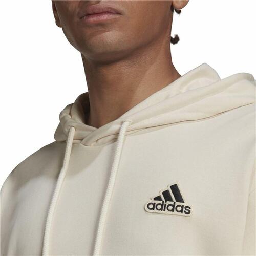 Hættetrøje til Mænd Adidas Essentials Feelcomfy Beige M