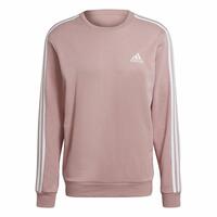 Sweaters uden Hætte til Mænd Adidas Essentials French Terry 3 Stripes Pink M